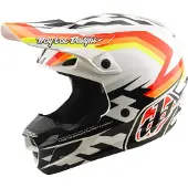 Troy Lee Designs SE5 Polycarbonate Dash, motorcrosshelm ,Wit/Zwart/Oranje/Rood ,M