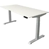 Kerkmann Move4 Elektrisch hoogteverstelbaar Zit-sta-bureau Wit T-voet 1800 (B) x 800 (D) x 1290 (H) mm Hout, Metaal