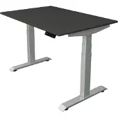 Kerkmann Move4 Elektrisch hoogteverstelbaar Zit-sta-bureau Antraciet T-voet 1200 (B) x 800 (D) x 1290 (H) mm Hout, Metaal