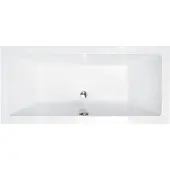 Badland QUADRO ligbad 175 x 80 cm wit met acrylpaneel