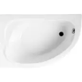 Badland STANDARD hoekbad 130 x 85 cm links wit met acrylpaneel