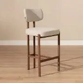 Livin24 Barkruk Nori linnen taupe 70 cm