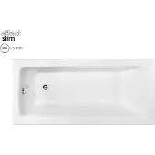 Badland TALIA SLIM ligbad 150 x 70 cm wit met baddrager