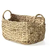 CALICOSY Waterhyacint mand met handvaten hoogte 27 cm