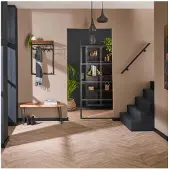 Meubelplaats Kapstok custom hoog 2x4 haken - Massief acacia naturel