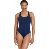 Zoggs Cottesloe Powerback Swimsuit Blauw 40 Vrouw