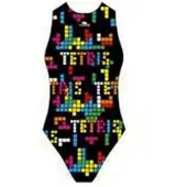 Turbo Tetris Swimsuit Zwart M Vrouw