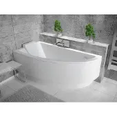 Badland PRAKTIKA hoekbad 150 x 70 cm links wit