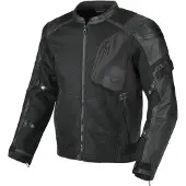 Macna Olsan Solid geperforeerd Motorfiets Leer/Textiel Jas