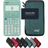 Casio fx-92 Collège incl. WYNGS Beschermhoes Turkoois - Wetenschappelijke Rekenmachine - Basis Pakket (speciaal voor Frankrijk)