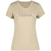 Icepeak Burnham T-shirt Met Korte Mouwen Beige XL Vrouw