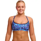 Funkita Fks026 Medium Impact Sports Bra Blauw S Vrouw