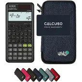 Casio fx-85ES Plus 2nd edition incl. WYNGS Beschermhoes Blauw - Wetenschappelijke Rekenmachine - Basis Pakket