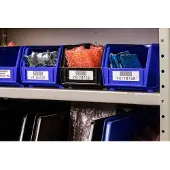 Brady MC-750-595-WT-BK tape vinyl | zwart op wit | 19,05mm x 7,62m