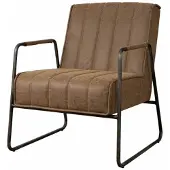 Tower Living Fauteuil Santo - Bruin Stof - 76x64x81cm