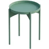 CALICOSY Bijzettafel met rond metalen blad h57 cm cole