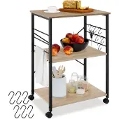 TecTake - Serveerwagen Rugby 65,5x45,5x88,5cm - industrieel lichtbruin - 404757
