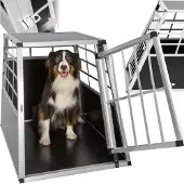 TecTake - Autokennel - 65 x 90 x 69,5 cm - Schuine wand
