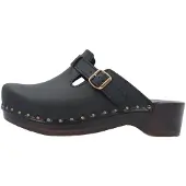 Berkemann Clogs 'Riemen-Toeffler' zwart