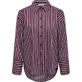 JDY Blouse 'JDYSerena' blauw / wijnrood / wit