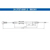 Ate 24.3727-0361.2 Handremkabel