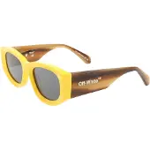 OFF-WHITE Off White Vierkante zonnebril Joan voor volwassenen (Geel/Havana)