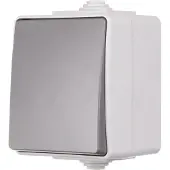 ION Industries - Wisselschakelaar - Opbouw - IP55 - Grijs - Wandcontactdozen