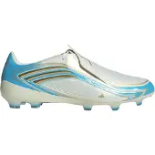 Adidas F50 Messi Pro Gras Voetbalschoenen (FG) Wit Lichtblauw Goud