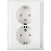 Merten Stopcontact | | System M (Inbouw, Randaarde, Wit)