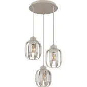 Globo Eetkamer Hanglamp Arlen 3 Lichts Zand Bruin