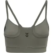 Hummel Sport bh 'PRIMA' stone grey / zwart