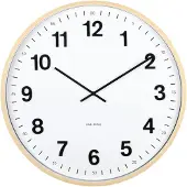 Karlsson Esencia Classic XL Wandklok | Ø60cm | Light hout
