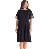 Lisca Nachthemd Sia | Maat: XXL | Kleur: Zwart