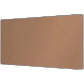 Nobo Premium Plus Kurk Mededelingenbord Wandmontage 240 (B) x 1,45 (D) x 120 (H) cm Aluminium Bruin