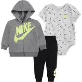 Nike Kids Set grijs / appel / zwart / wit