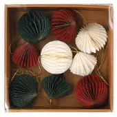 PerfectLED Kerstballen set | | 6 cm | 9 stuks (Papier, 3-kleurig)