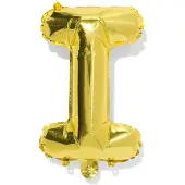 HEMA Folieballon letter I 30cm goud (goud)