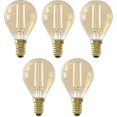 Calex Led lamp E14 | Kogel | (3.5W, 250lm, 2100K, Dimbaar, 5 stuks)
