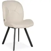 Bommel Wonen Eetkamerstoel Pixie - stof Soho Beige - poot zwart