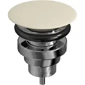 Blinq Couleur Plug Multifunctioneel - Ivoor - Keramiek - Wastafels - Afvoerpluggen - 8717493120185