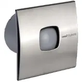 CATA Silentis 12 INOX T axiale afzuigventilator met timer, 20W, kanaalaansluiting Ø120mm, geborsteld RVS