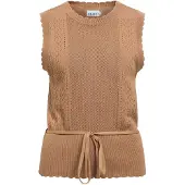 Object Gebreide top 'OBJJeany' karamel
