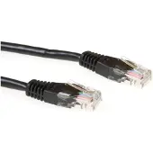 ACT IB5901 U/UTP CAT5E Patchkabel Zwart - 1 meter