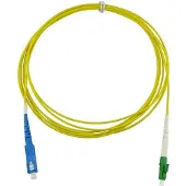 BlueOptics Simplex glasvezel patchkabel LC/UPC-SC/APC singlemode 5 meter, Zendontvangers, Geel