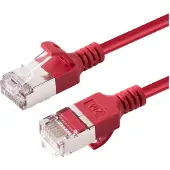 Microconnect V-FTP6A03R-SLIM netwerkkabel Rood 3 m Cat6a U/FTP (STP)