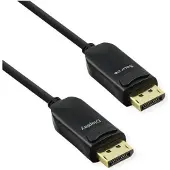 Value 14.99.3469 DisplayPort-kabel DisplayPort Aansluitkabel DisplayPort-stekker, DisplayPort-stekker 50 m Zwart Active Optical Cable (AOC)