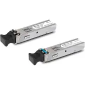 Planet SFP-poort mini-GBIC module IEEE 802.3ab/802.3z Gigabit Ethernet standaard 1000Base-LX 120km, Zendontvangers