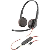 HP Poly Blackwire Headset Over het hoofd met Microfoon Stereo C3225 Zwart