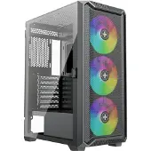 Xilence X613 Midi-tower PC-behuizing Zwart Stoffilter