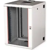 Roline 19-inch wandbehuizing Pro 16 U, 600x600 BxD tweedelig draaibaar grijs